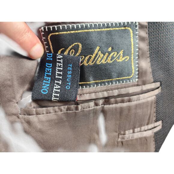 Canali Milano Blazer Jacket 58L US 48L Double Breasted Suit Coat Wool Italy - Picture 11 of 16